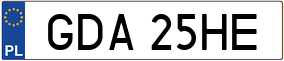 Trailer License Plate